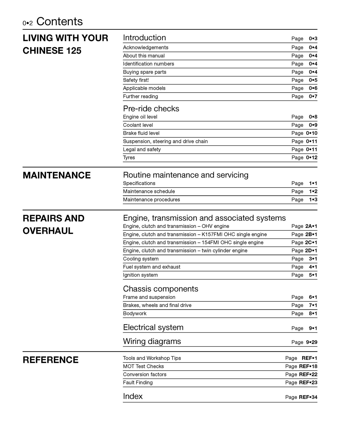 Chinese, Taiwanese & Korean 125cc Motorcycles Haynes Repair Manual