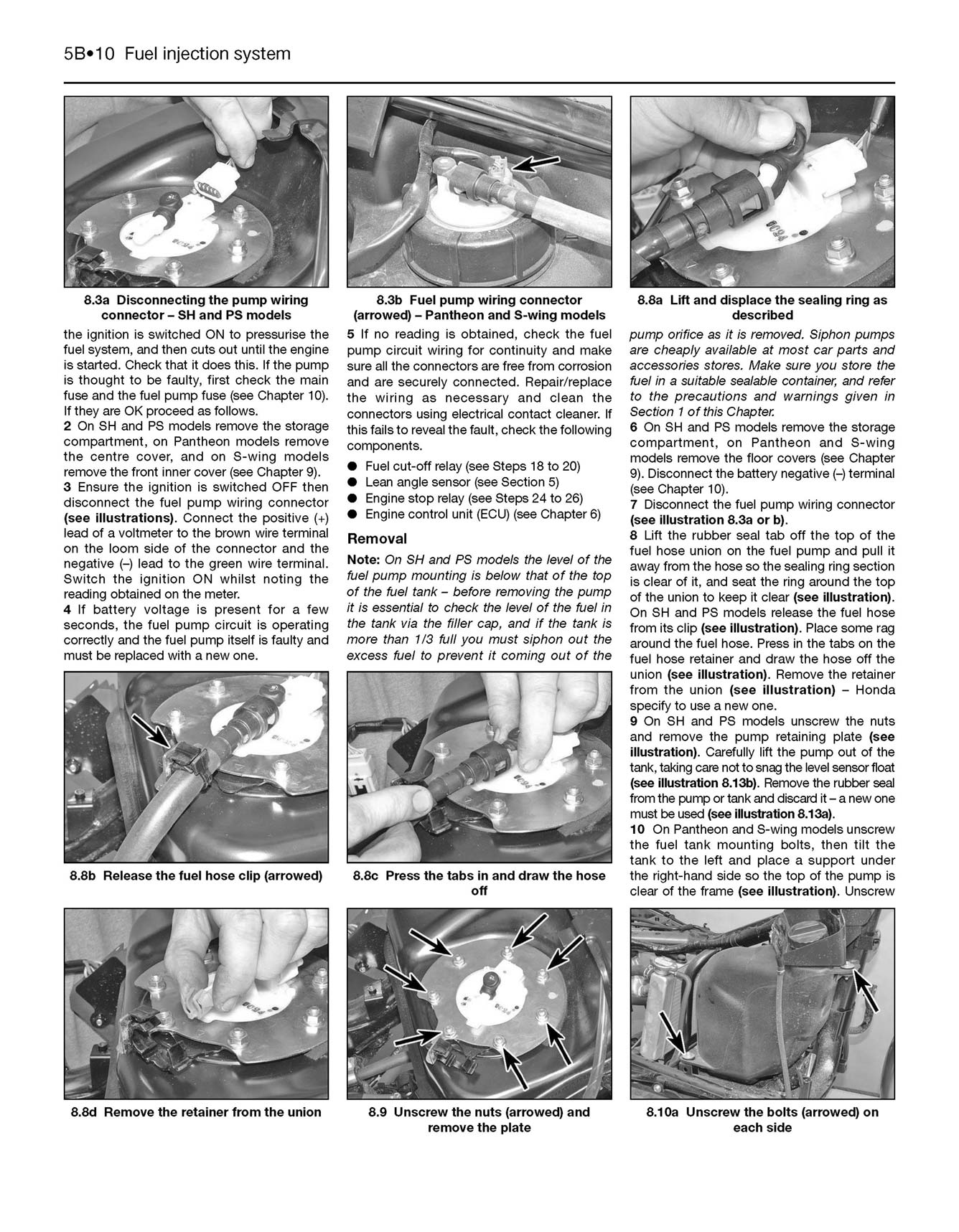 Honda 125 Scooters (SH, SES, NES, PES & FES 125) (2000-2009) Haynes Repair Manual
