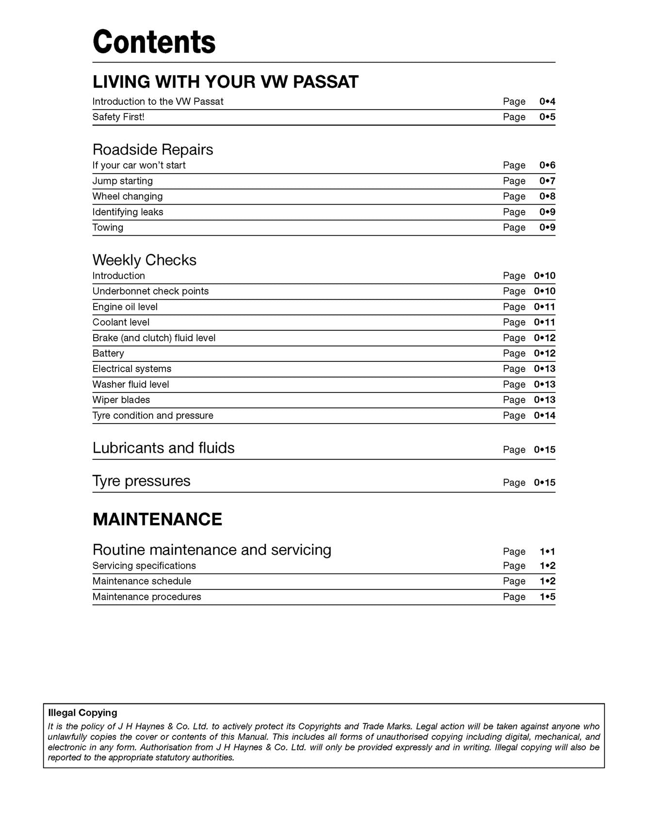 Volkswagen Passat Diesel (June 2005-2010) Haynes Repair Manual