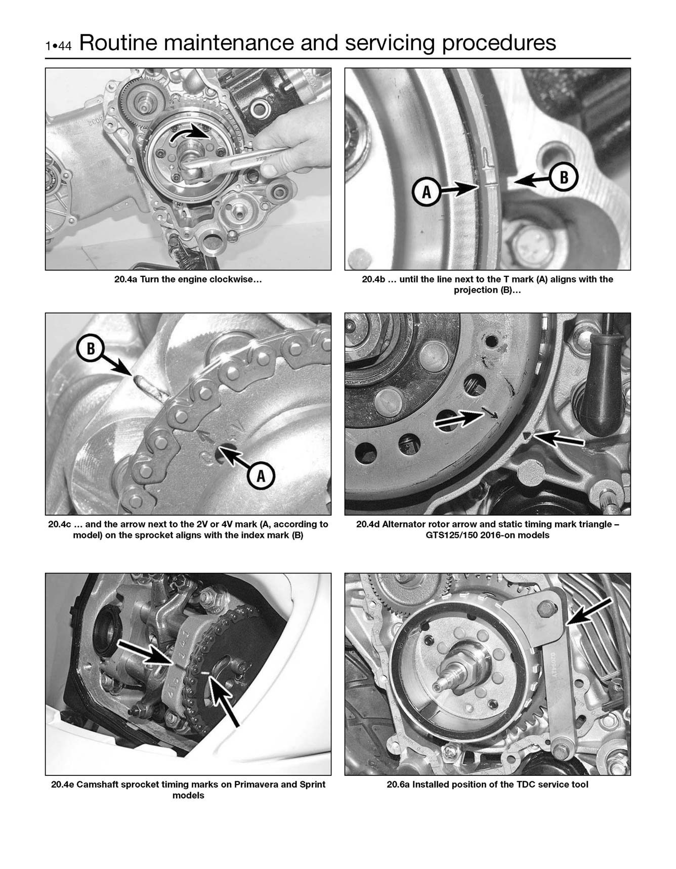 Vespa GTS, GTV, LX & S 125 to 300 (2005-2018) Haynes Repair Manual