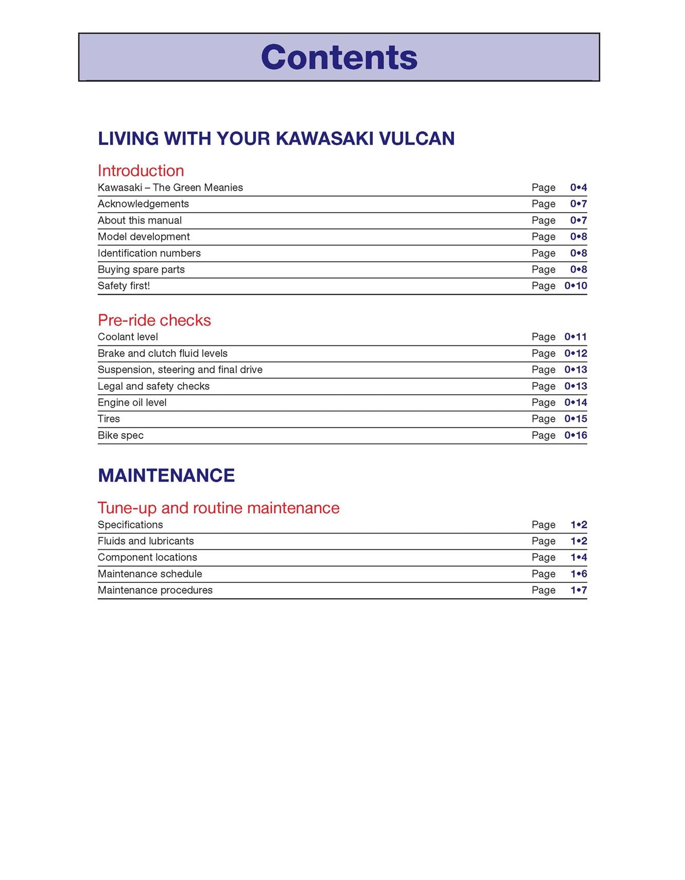 Kawasaki Vulcan 1500 & 1600 (1987-2008) Haynes Repair Manual