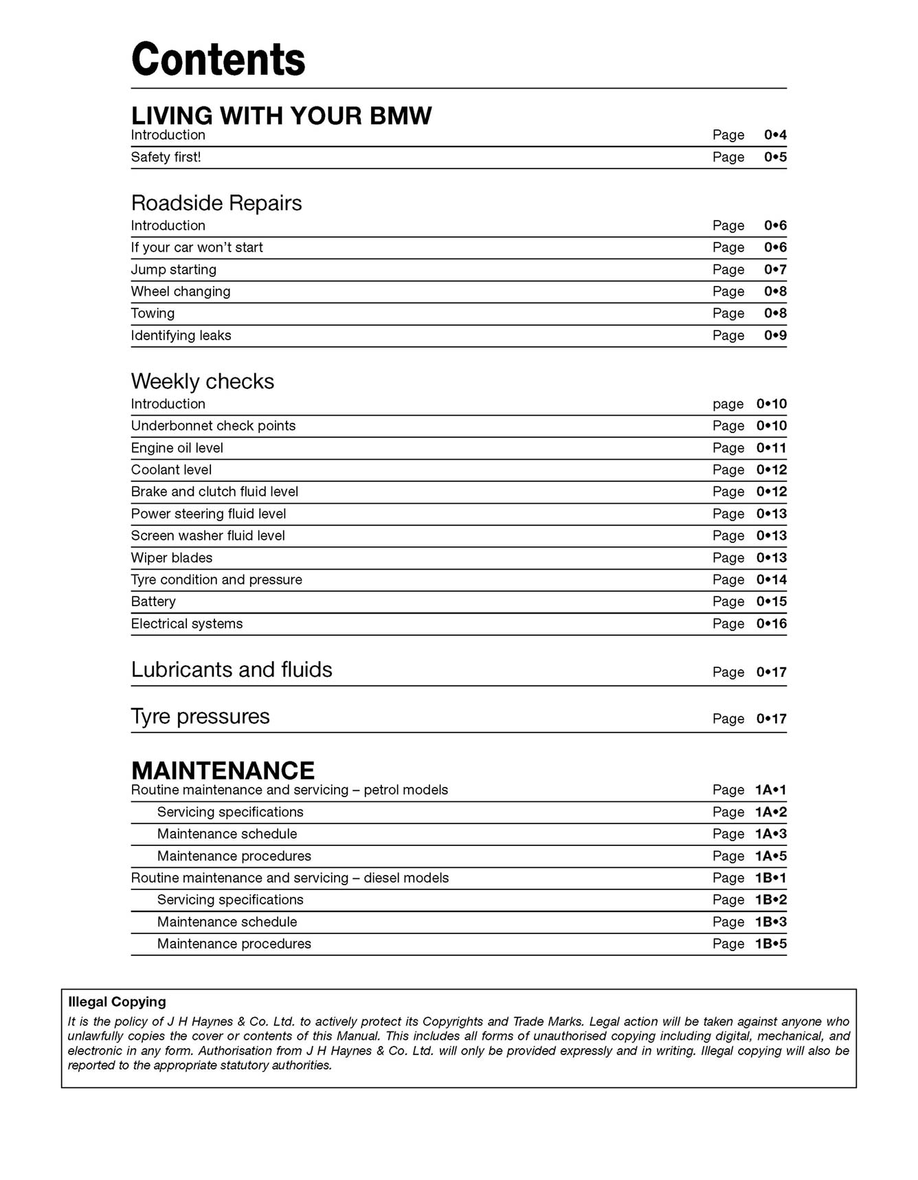 BMW 1-Series 4-cyl Petrol & Diesel (2004-Aug 2011) Haynes Repair Manual