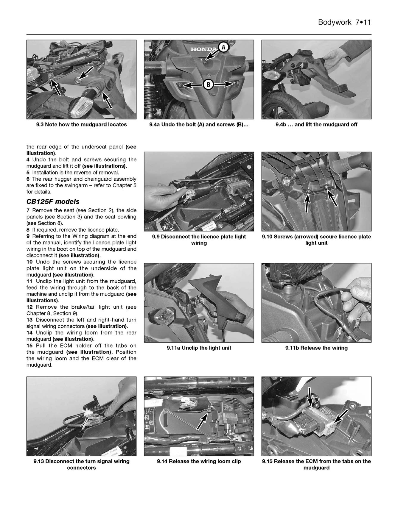 Honda CBF125 (2009-2017) Haynes Repair Manual