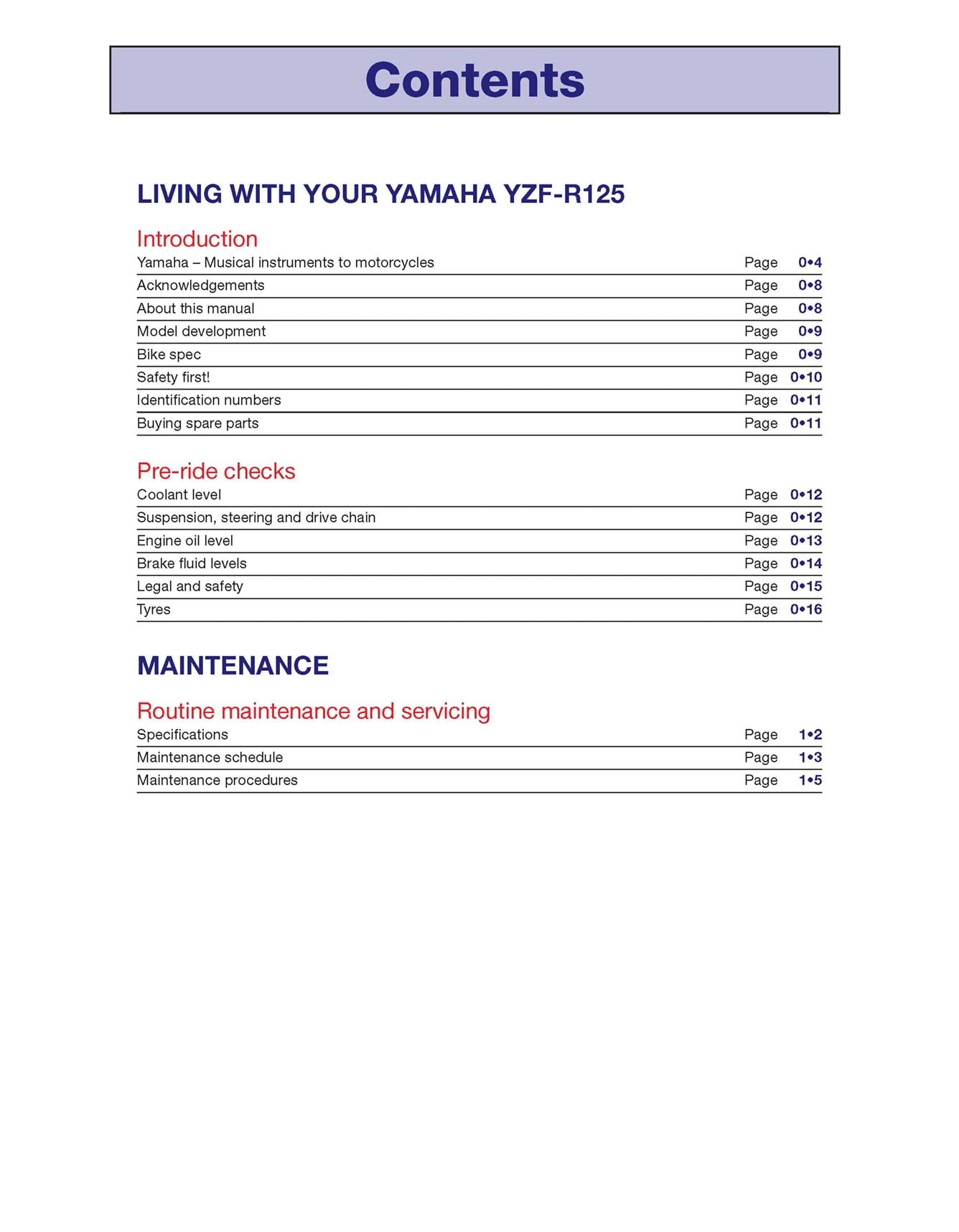 Yamaha YZF-R125 (2008-2011) Haynes Repair Manual