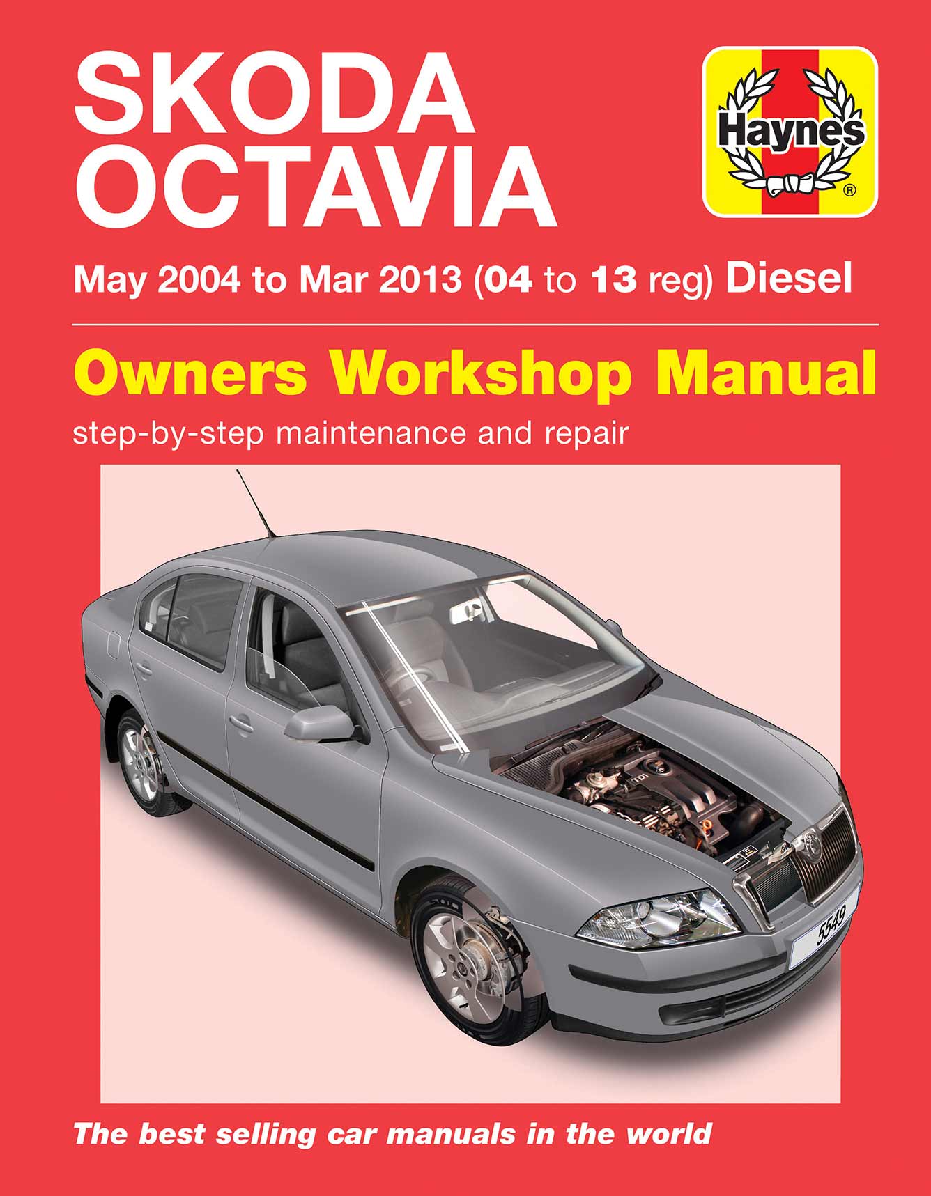 Skoda Octavia Diesel (May 2004-Mar 2013) Haynes Repair Manual Printed Book Front Cover