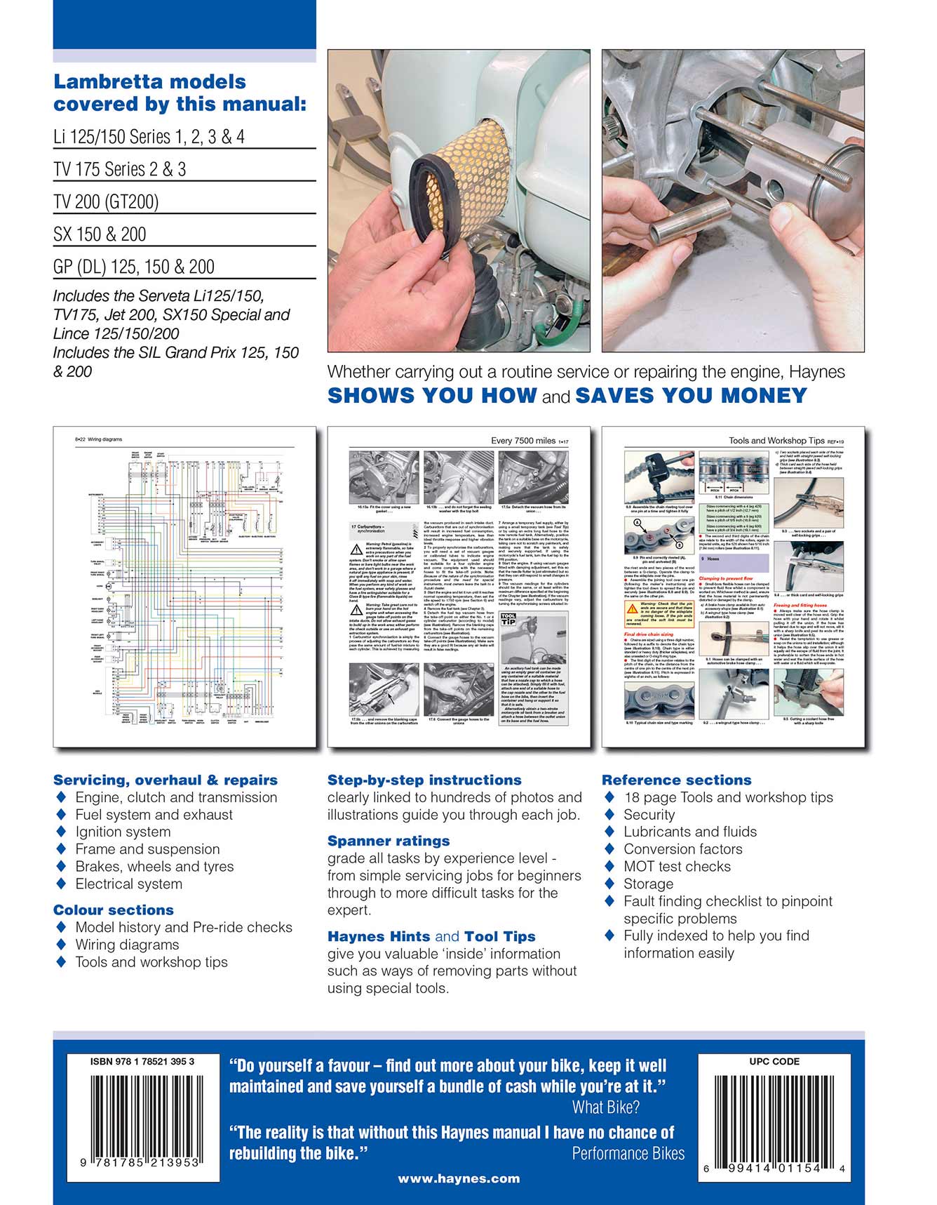 Lambretta Scooters (1958-2000) Haynes Repair Manual
