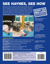 Vauxhall/Opel Astra (Dec 2009-2013) Haynes Repair Manual Printed Book Back Cover