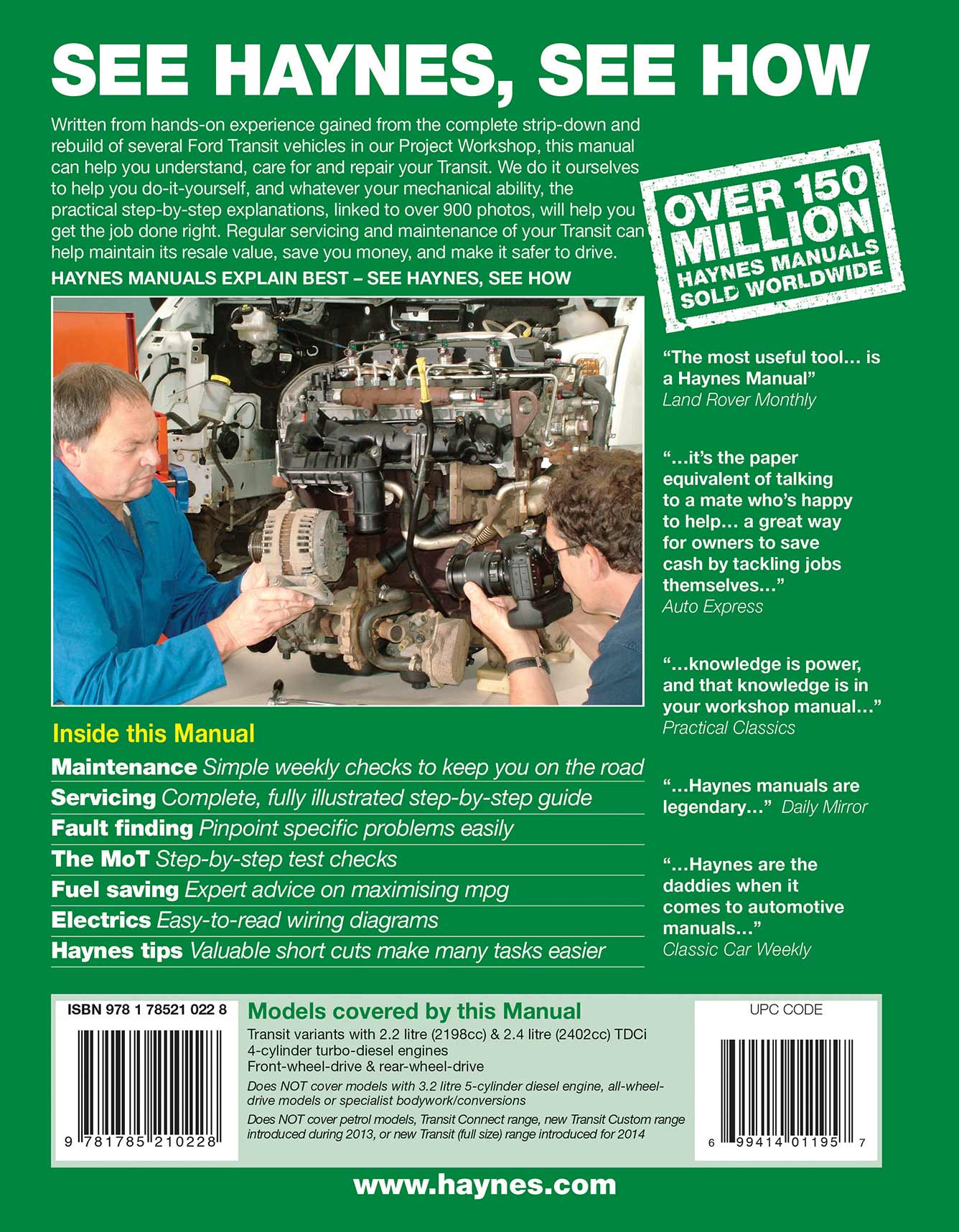 Ford Transit Diesel (2006-2013) Haynes Repair Manual