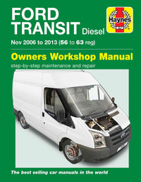 Ford Transit Diesel (2006-2013) Haynes Repair Manual Printed Book Front Cover