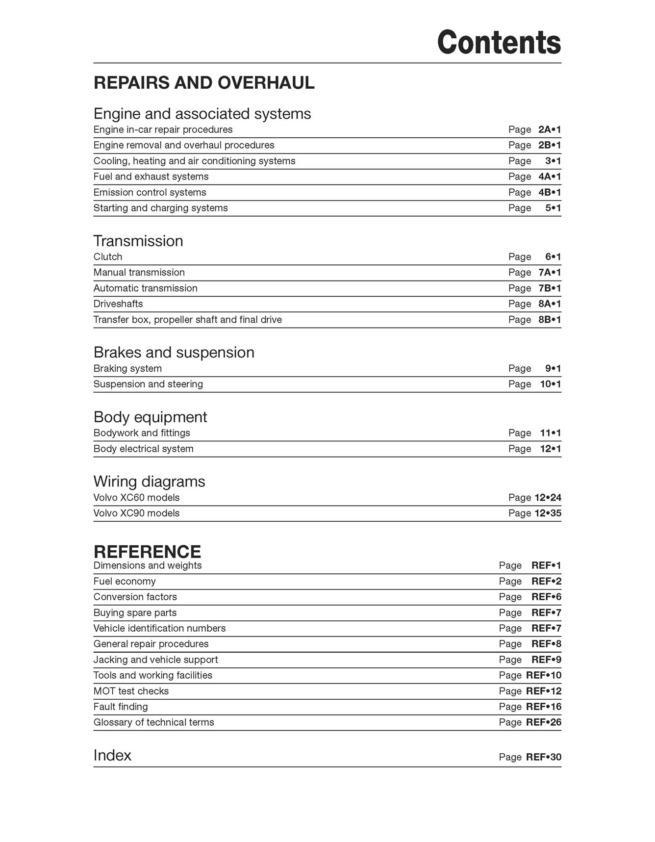Volvo XC60 & XC90 Diesel (2003-2013) Haynes Repair Manual