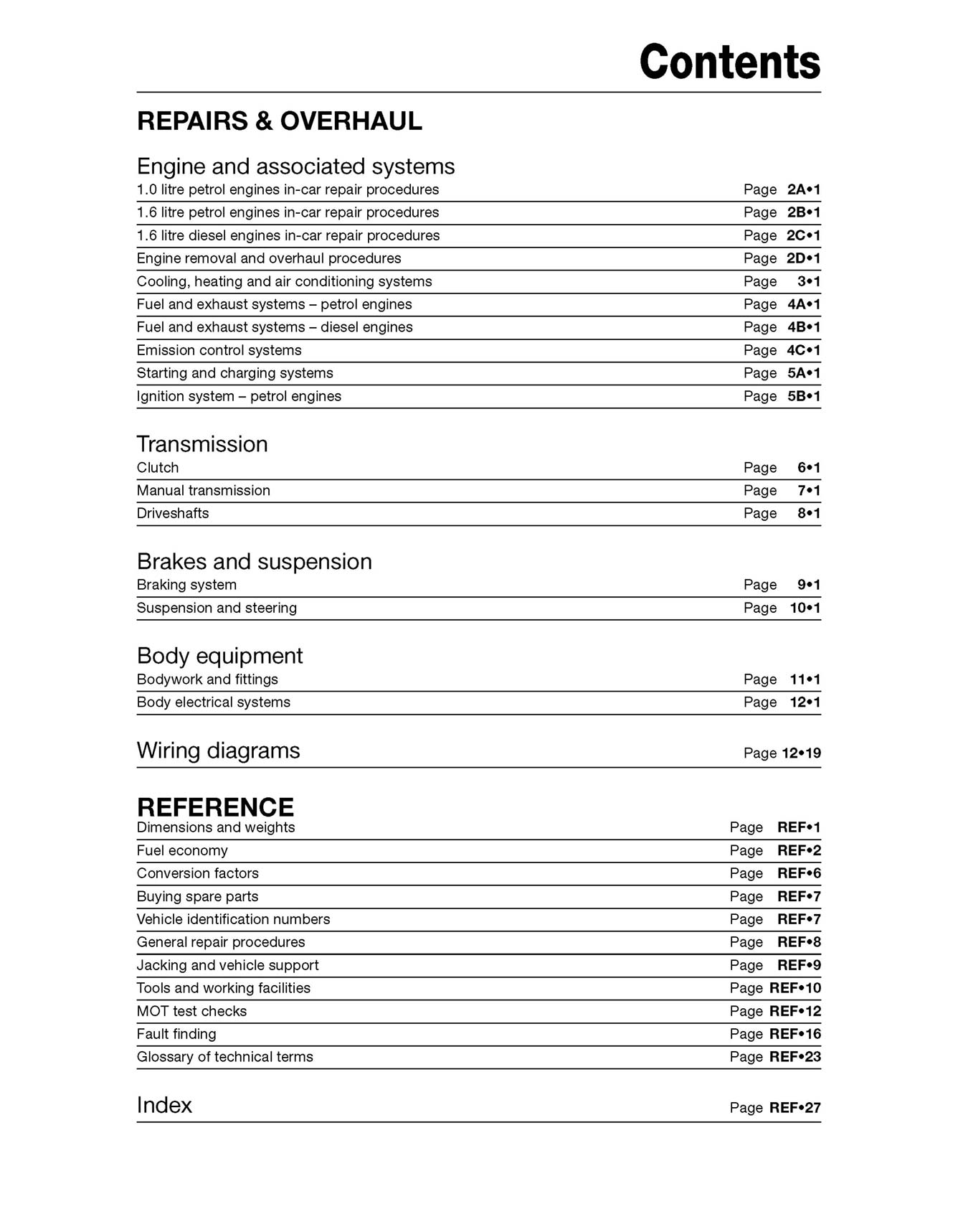 Ford Focus Petrol & Diesel (2011-2014) Haynes Repair Manual