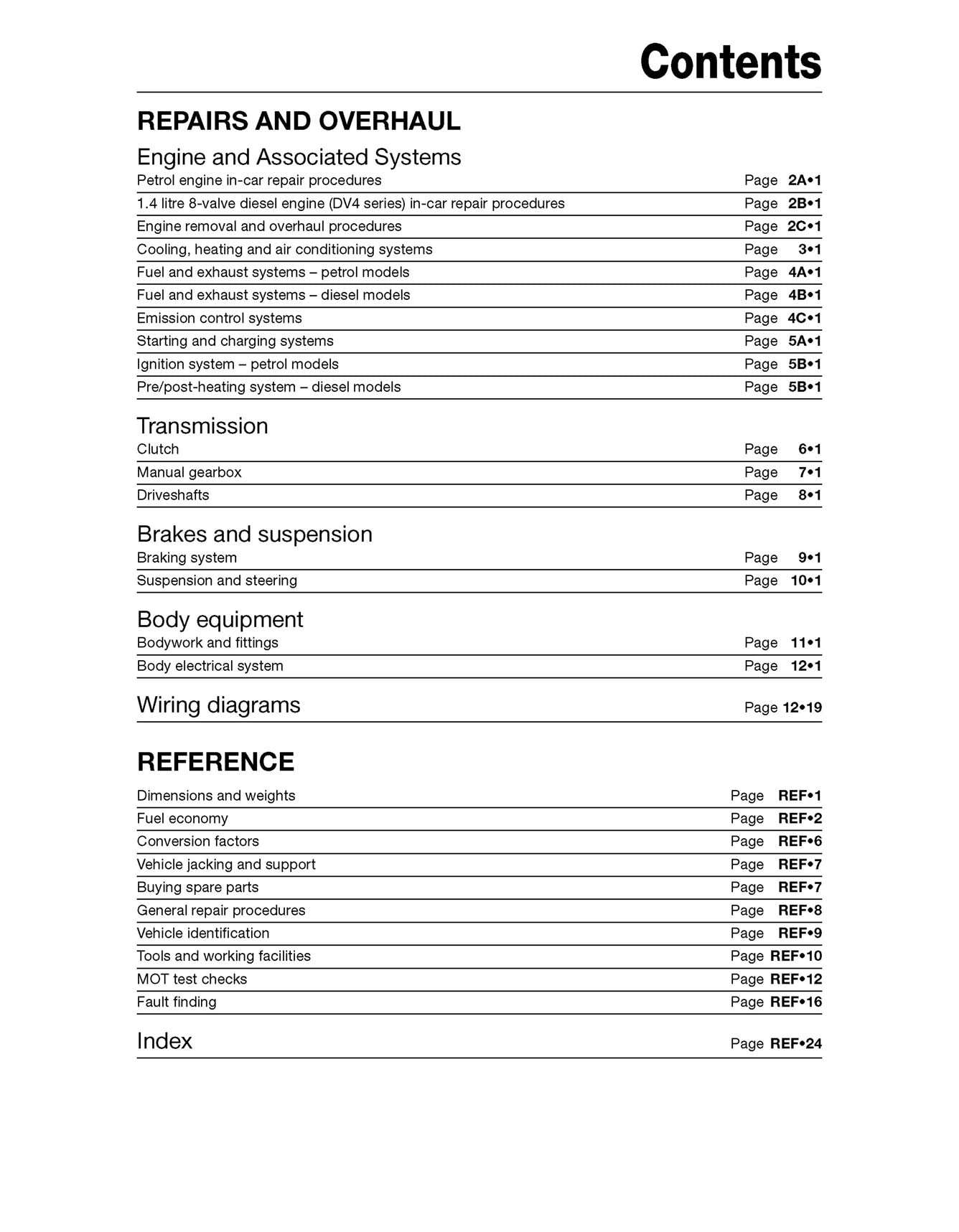 Citroen C2 Petrol & Diesel (2003-2010) Haynes Repair Manual