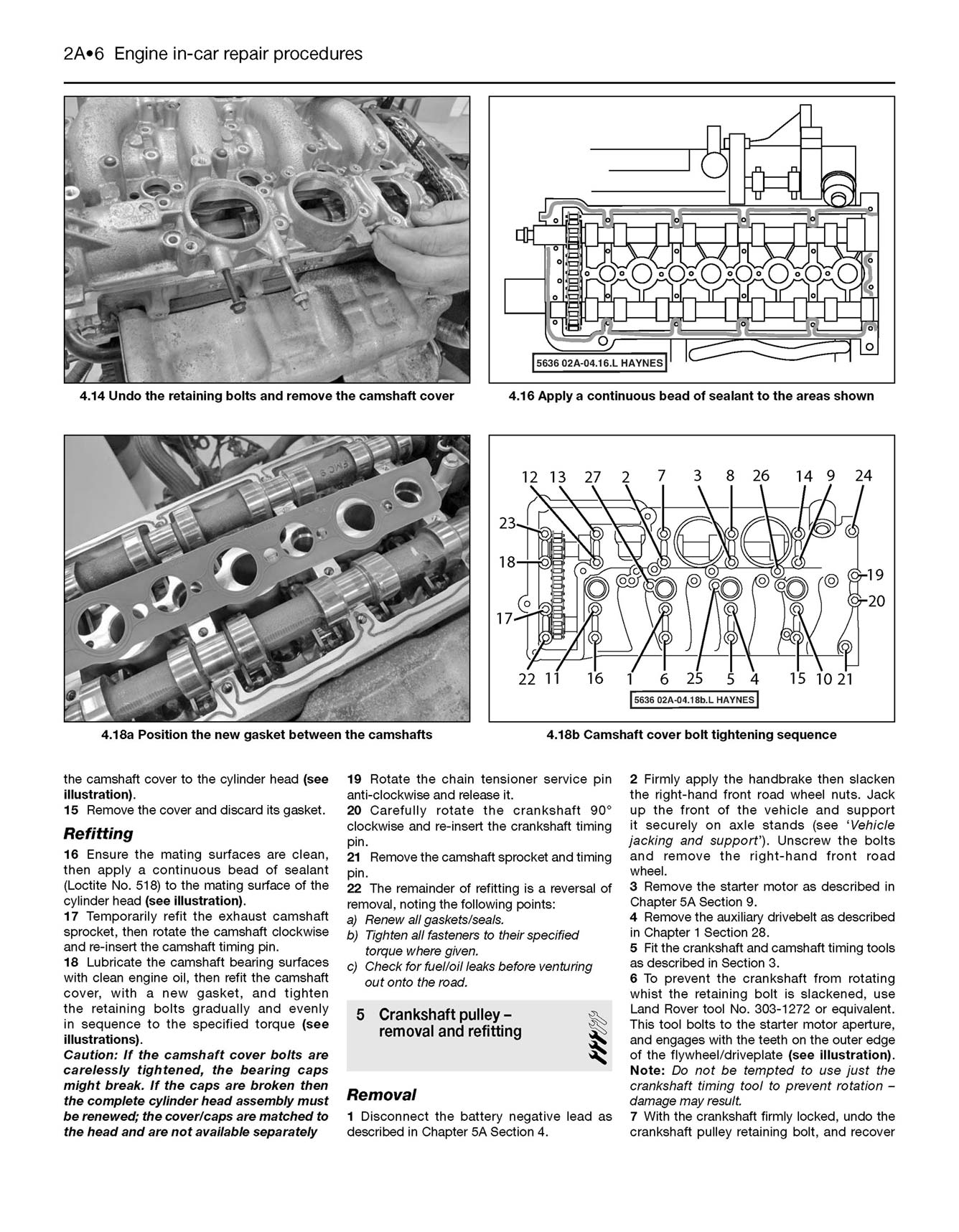Land Rover Freelander (Nov 2006-2014) Haynes Repair Manual