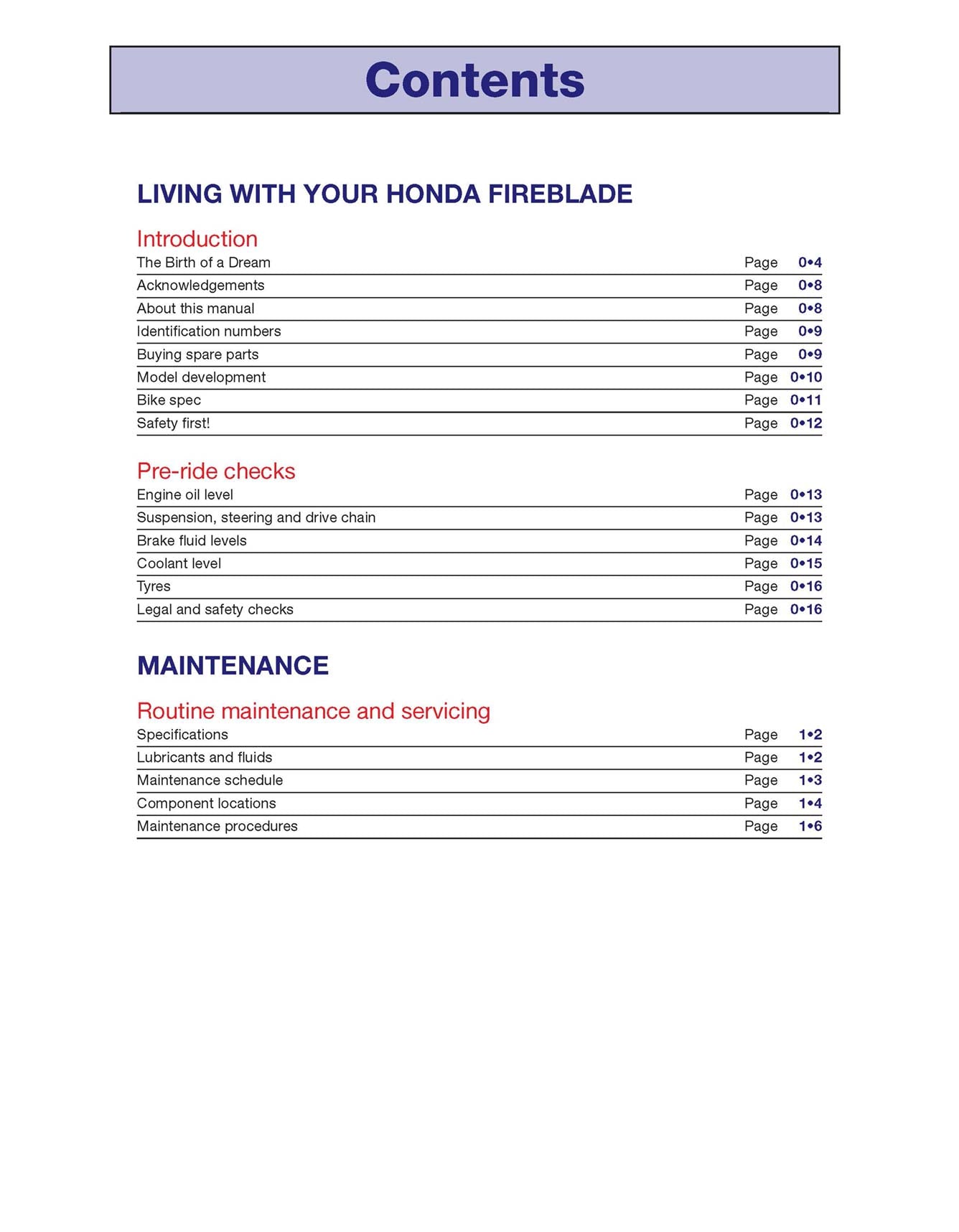 Honda CBR1000RR Fireblade (2008-2013) Haynes Repair Manual