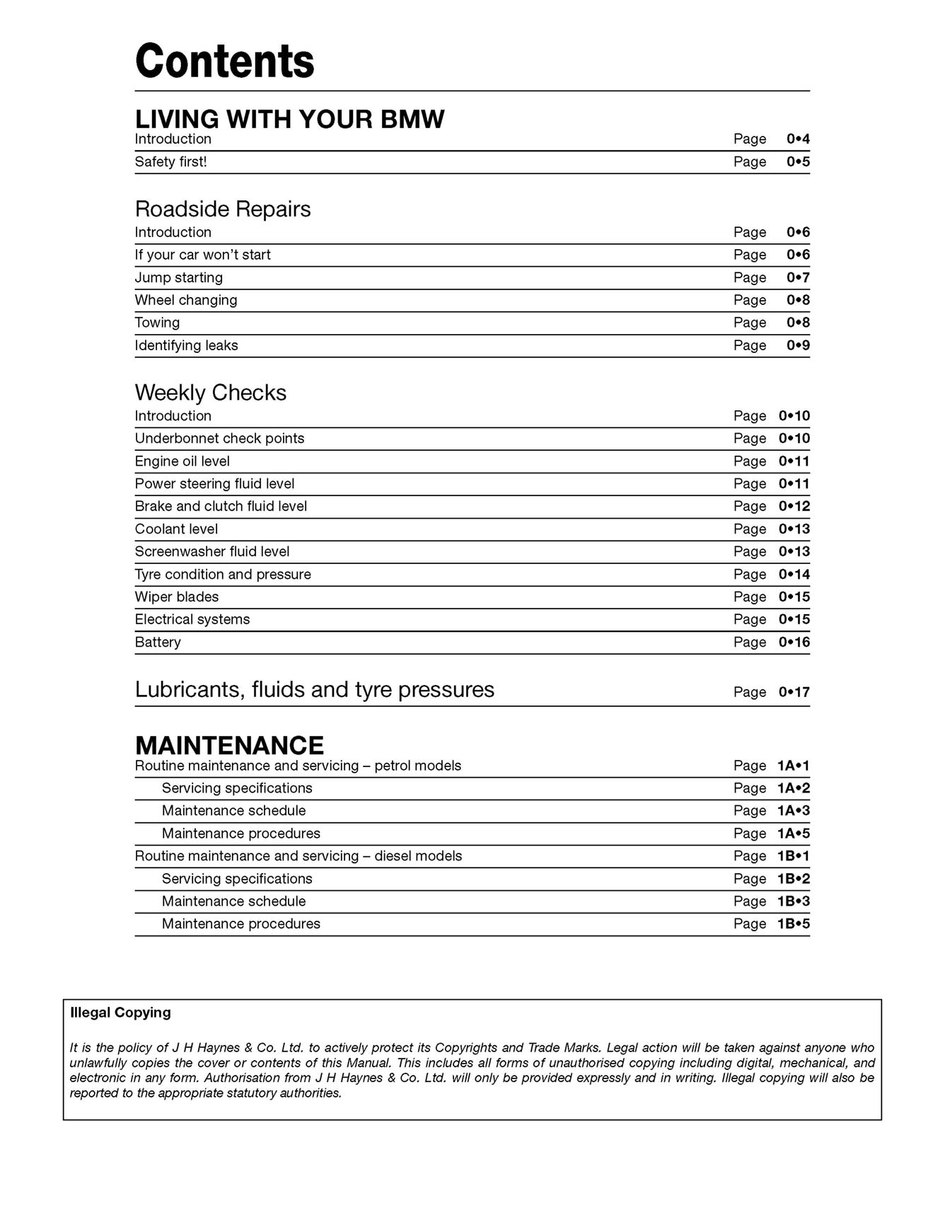 BMW 3-Series (Sept 08-Feb 2012) Haynes Repair Manual - Premium Hardback Black Edition