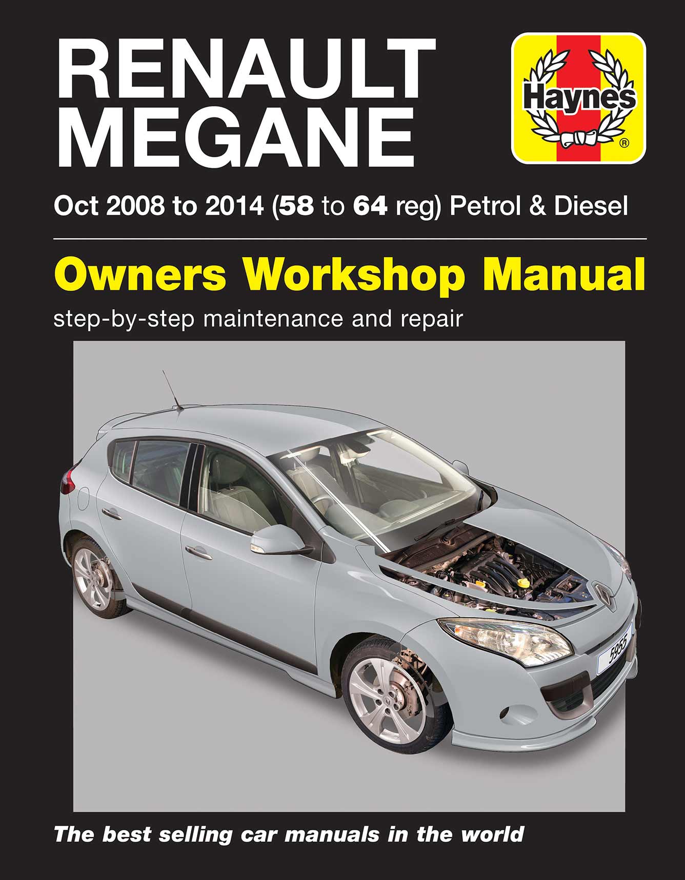 Renault Megane (2008-2014) Haynes Repair Manual Printed Book Front Cover