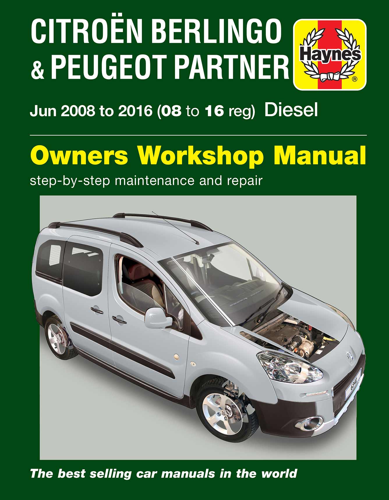 Citroen Berlingo & Peugeot Partner Diesel (June 2008-2016) 08 to 16 Haynes Repair Manual