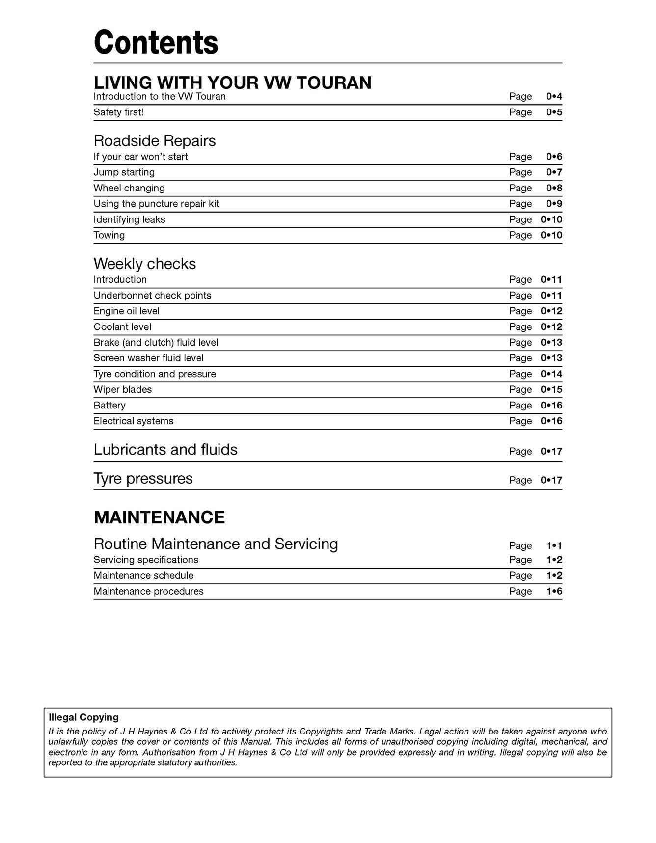 Volkswagen Touran Diesel (2003-2015) 03 to 65 Haynes Repair Manual