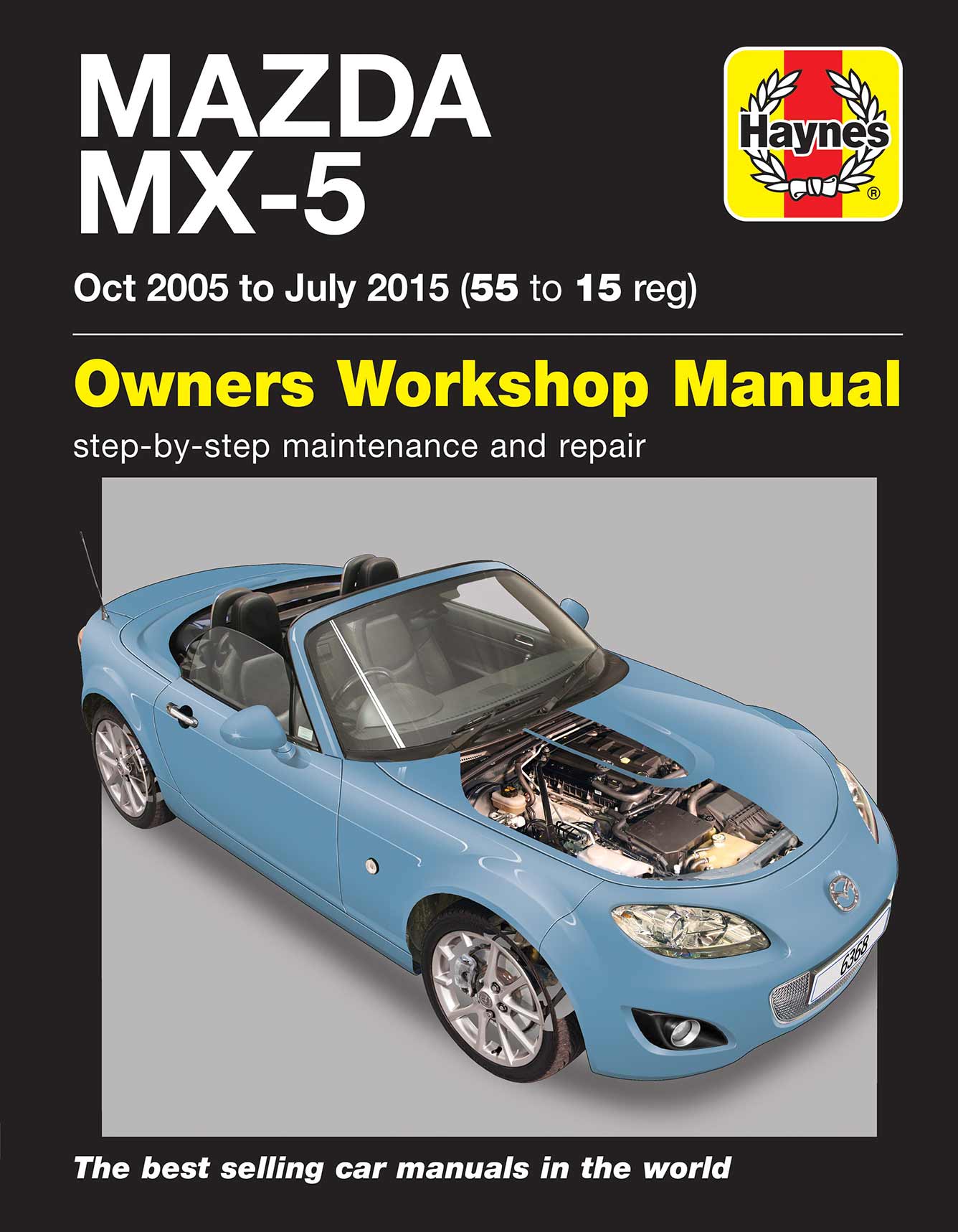 Mazda MX-5 (Oct 2005-July 2015) 55 to 15 Haynes Repair Manual Printed Book Front Cover