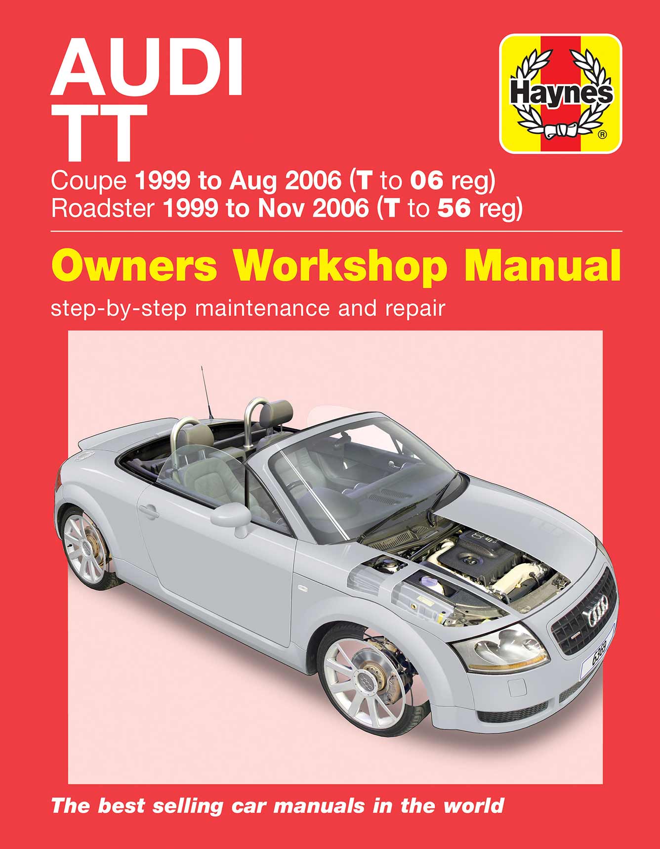 Audi TT (1999-2006) T to 56 Haynes Repair Manual Printed Book Front Cover