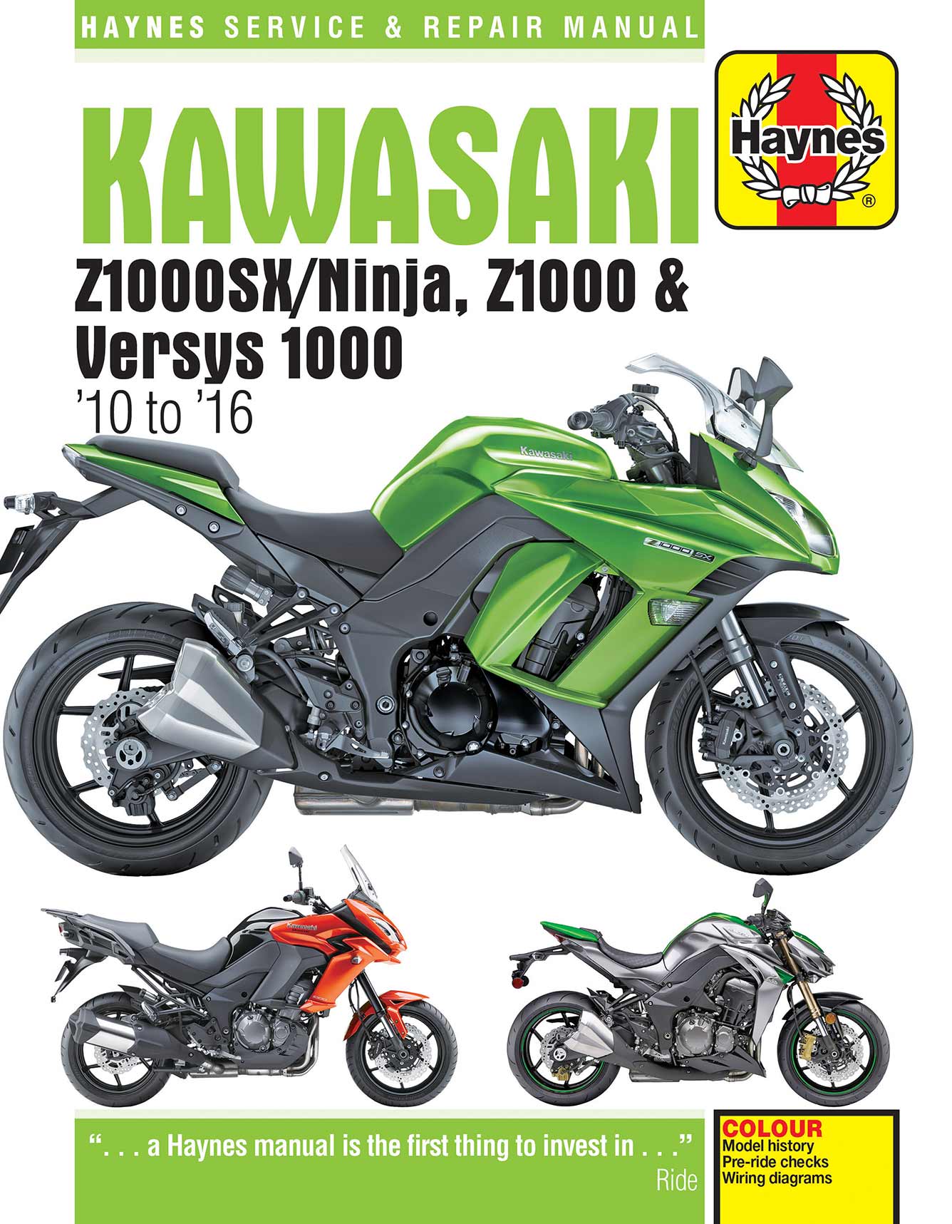 Kawasaki Z1000SX/Ninja 1000 サービスマニュアル Kawasaki Z1000, Z1000SX & Versys (2010-2016) Haynes Repair Manual