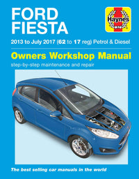 Ford Fiesta Petrol & Diesel (2013-2017) 62 to 17 Haynes Repair Manual Printed Book Front Cover