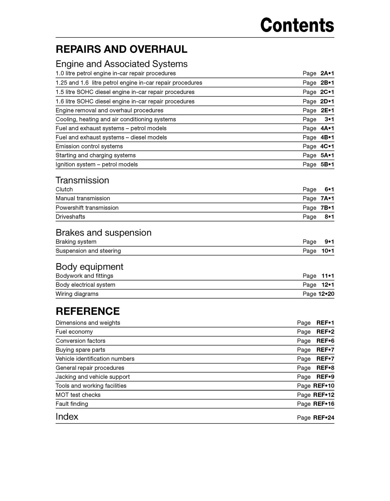 Ford Fiesta Petrol & Diesel (2013-2017) 62 to 17 Haynes Repair Manual